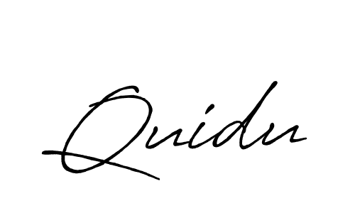 Create a beautiful signature design for name Quidu. With this signature (Antro_Vectra_Bolder) fonts, you can make a handwritten signature for free. Quidu signature style 7 images and pictures png