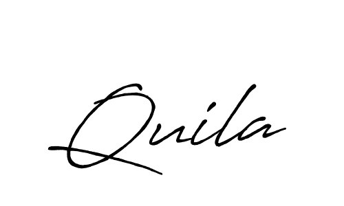 if you are searching for the best signature style for your name Quila. so please give up your signature search. here we have designed multiple signature styles  using Antro_Vectra_Bolder. Quila signature style 7 images and pictures png