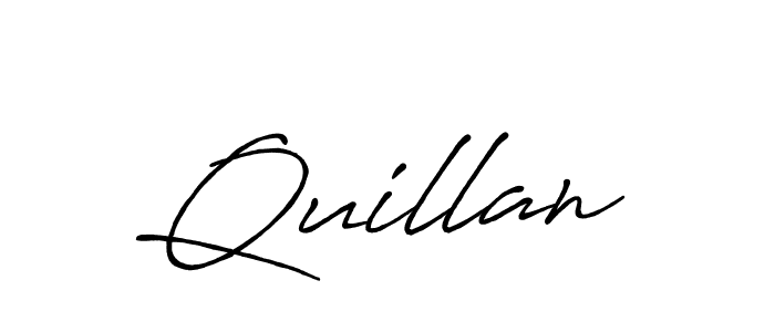 It looks lik you need a new signature style for name Quillan. Design unique handwritten (Antro_Vectra_Bolder) signature with our free signature maker in just a few clicks. Quillan signature style 7 images and pictures png