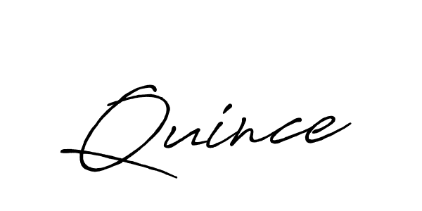 Design your own signature with our free online signature maker. With this signature software, you can create a handwritten (Antro_Vectra_Bolder) signature for name Quince. Quince signature style 7 images and pictures png