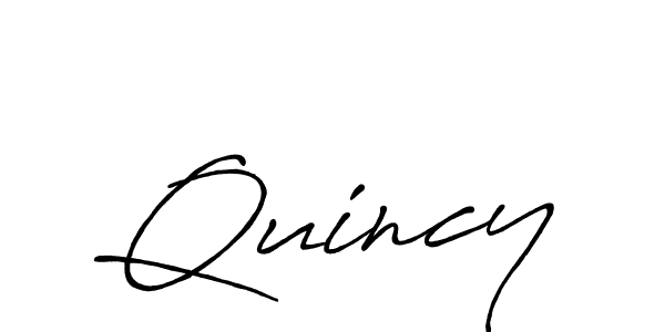 Quincy stylish signature style. Best Handwritten Sign (Antro_Vectra_Bolder) for my name. Handwritten Signature Collection Ideas for my name Quincy. Quincy signature style 7 images and pictures png