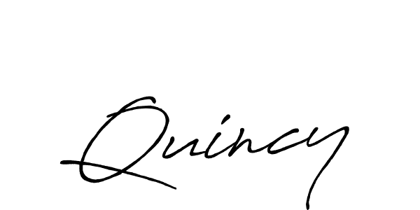 Quincy stylish signature style. Best Handwritten Sign (Antro_Vectra_Bolder) for my name. Handwritten Signature Collection Ideas for my name Quincy. Quincy signature style 7 images and pictures png