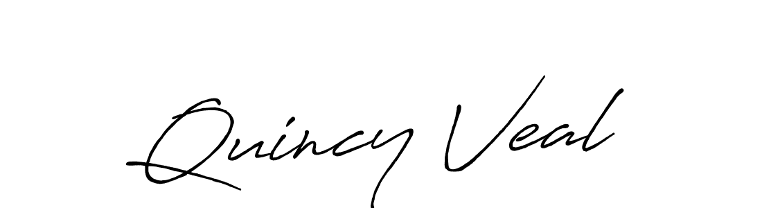 Make a beautiful signature design for name Quincy Veal. Use this online signature maker to create a handwritten signature for free. Quincy Veal signature style 7 images and pictures png