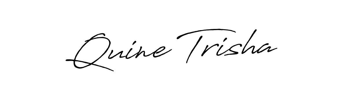 It looks lik you need a new signature style for name Quine Trisha. Design unique handwritten (Antro_Vectra_Bolder) signature with our free signature maker in just a few clicks. Quine Trisha signature style 7 images and pictures png