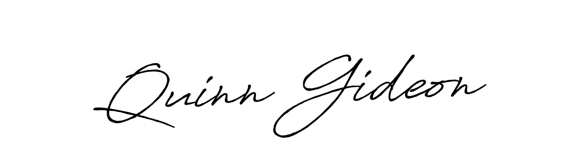 Create a beautiful signature design for name Quinn Gideon. With this signature (Antro_Vectra_Bolder) fonts, you can make a handwritten signature for free. Quinn Gideon signature style 7 images and pictures png