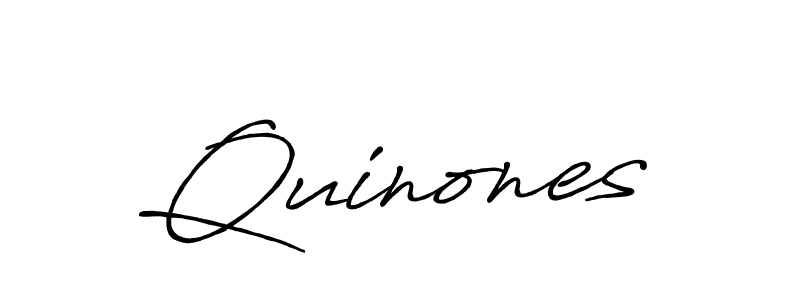 Design your own signature with our free online signature maker. With this signature software, you can create a handwritten (Antro_Vectra_Bolder) signature for name Quinones. Quinones signature style 7 images and pictures png