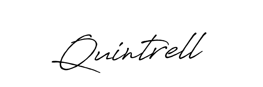 Design your own signature with our free online signature maker. With this signature software, you can create a handwritten (Antro_Vectra_Bolder) signature for name Quintrell. Quintrell signature style 7 images and pictures png