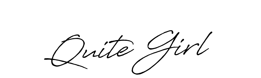 Also You can easily find your signature by using the search form. We will create Quite Girl name handwritten signature images for you free of cost using Antro_Vectra_Bolder sign style. Quite Girl signature style 7 images and pictures png