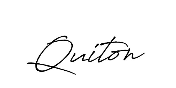 if you are searching for the best signature style for your name Quiton. so please give up your signature search. here we have designed multiple signature styles  using Antro_Vectra_Bolder. Quiton signature style 7 images and pictures png