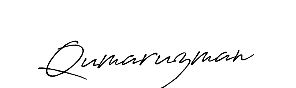 How to make Qumaruzman signature? Antro_Vectra_Bolder is a professional autograph style. Create handwritten signature for Qumaruzman name. Qumaruzman signature style 7 images and pictures png