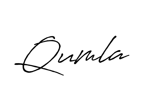 How to make Qumla name signature. Use Antro_Vectra_Bolder style for creating short signs online. This is the latest handwritten sign. Qumla signature style 7 images and pictures png