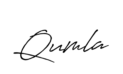 How to make Qumla name signature. Use Antro_Vectra_Bolder style for creating short signs online. This is the latest handwritten sign. Qumla signature style 7 images and pictures png