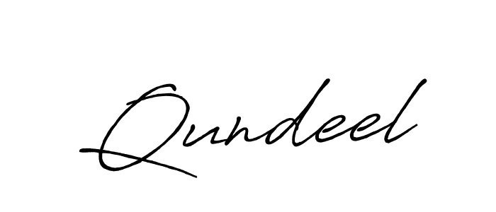 How to make Qundeel name signature. Use Antro_Vectra_Bolder style for creating short signs online. This is the latest handwritten sign. Qundeel signature style 7 images and pictures png