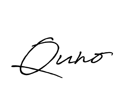 Design your own signature with our free online signature maker. With this signature software, you can create a handwritten (Antro_Vectra_Bolder) signature for name Quno. Quno signature style 7 images and pictures png