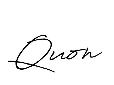 Also we have Quon name is the best signature style. Create professional handwritten signature collection using Antro_Vectra_Bolder autograph style. Quon signature style 7 images and pictures png