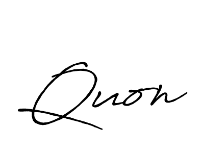 Also we have Quon name is the best signature style. Create professional handwritten signature collection using Antro_Vectra_Bolder autograph style. Quon signature style 7 images and pictures png