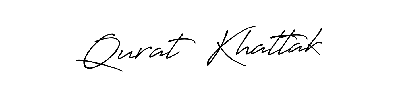 Design your own signature with our free online signature maker. With this signature software, you can create a handwritten (Antro_Vectra_Bolder) signature for name Qurat  Khattak. Qurat  Khattak signature style 7 images and pictures png