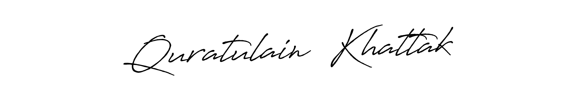 Use a signature maker to create a handwritten signature online. With this signature software, you can design (Antro_Vectra_Bolder) your own signature for name Quratulain  Khattak. Quratulain  Khattak signature style 7 images and pictures png
