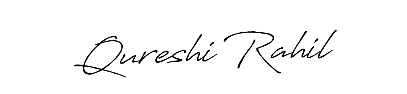 You should practise on your own different ways (Antro_Vectra_Bolder) to write your name (Qureshi Rahil) in signature. don't let someone else do it for you. Qureshi Rahil signature style 7 images and pictures png
