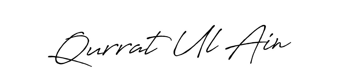 Design your own signature with our free online signature maker. With this signature software, you can create a handwritten (Antro_Vectra_Bolder) signature for name Qurrat Ul Ain. Qurrat Ul Ain signature style 7 images and pictures png