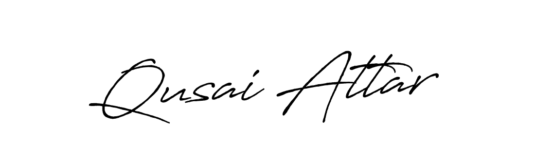 if you are searching for the best signature style for your name Qusai Attar. so please give up your signature search. here we have designed multiple signature styles  using Antro_Vectra_Bolder. Qusai Attar signature style 7 images and pictures png