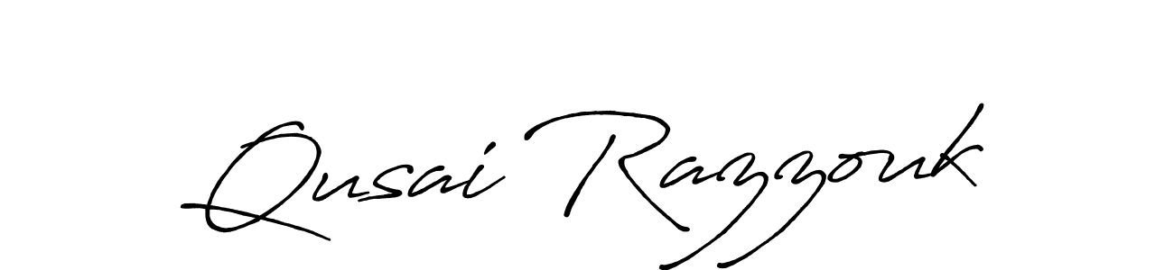 Make a beautiful signature design for name Qusai Razzouk. Use this online signature maker to create a handwritten signature for free. Qusai Razzouk signature style 7 images and pictures png