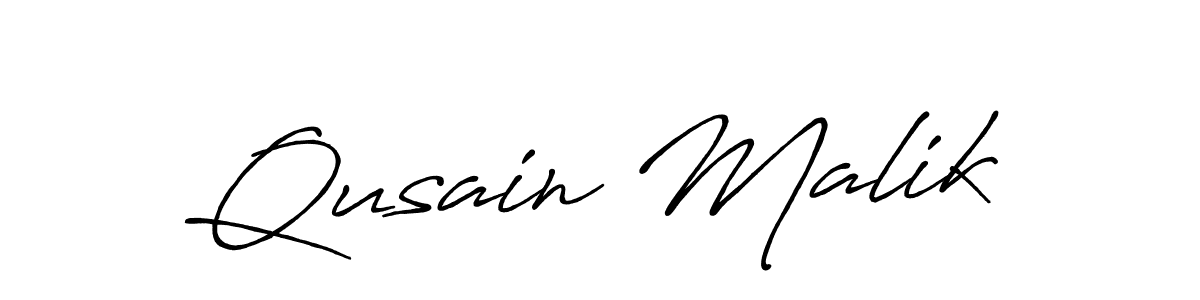 Use a signature maker to create a handwritten signature online. With this signature software, you can design (Antro_Vectra_Bolder) your own signature for name Qusain Malik. Qusain Malik signature style 7 images and pictures png