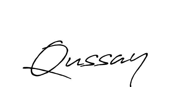 Make a beautiful signature design for name Qussay. With this signature (Antro_Vectra_Bolder) style, you can create a handwritten signature for free. Qussay signature style 7 images and pictures png