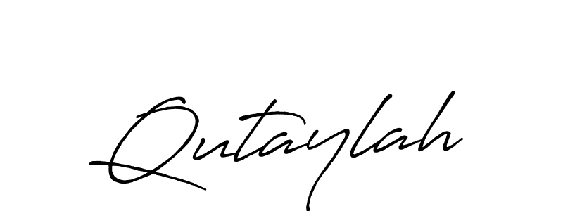 Once you've used our free online signature maker to create your best signature Antro_Vectra_Bolder style, it's time to enjoy all of the benefits that Qutaylah name signing documents. Qutaylah signature style 7 images and pictures png