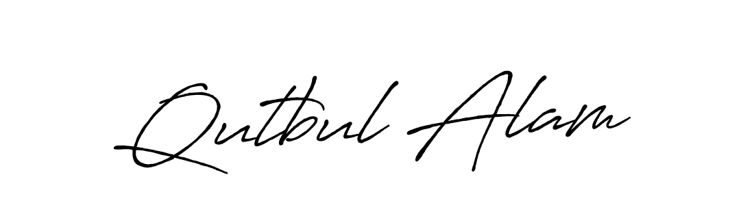 Also You can easily find your signature by using the search form. We will create Qutbul Alam name handwritten signature images for you free of cost using Antro_Vectra_Bolder sign style. Qutbul Alam signature style 7 images and pictures png