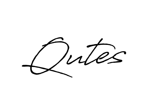 Once you've used our free online signature maker to create your best signature Antro_Vectra_Bolder style, it's time to enjoy all of the benefits that Qutes name signing documents. Qutes signature style 7 images and pictures png