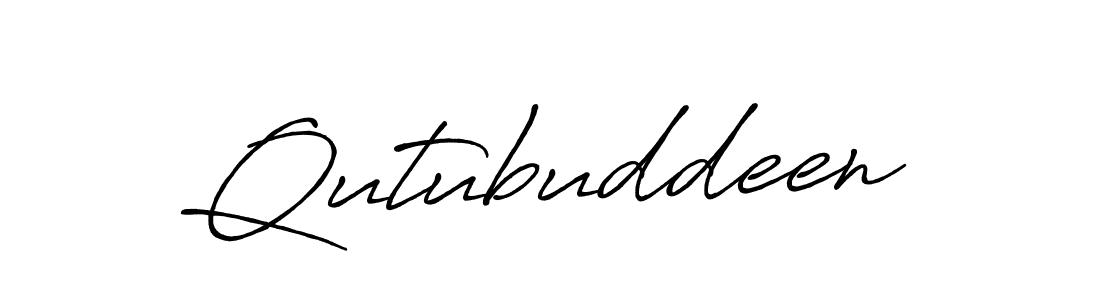 How to make Qutubuddeen name signature. Use Antro_Vectra_Bolder style for creating short signs online. This is the latest handwritten sign. Qutubuddeen signature style 7 images and pictures png