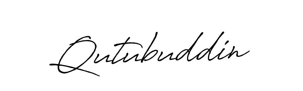 How to make Qutubuddin name signature. Use Antro_Vectra_Bolder style for creating short signs online. This is the latest handwritten sign. Qutubuddin signature style 7 images and pictures png