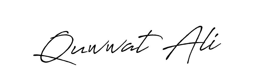 Design your own signature with our free online signature maker. With this signature software, you can create a handwritten (Antro_Vectra_Bolder) signature for name Quwwat Ali. Quwwat Ali signature style 7 images and pictures png