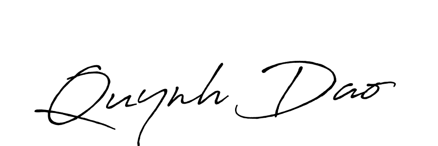 You should practise on your own different ways (Antro_Vectra_Bolder) to write your name (Quynh Dao) in signature. don't let someone else do it for you. Quynh Dao signature style 7 images and pictures png