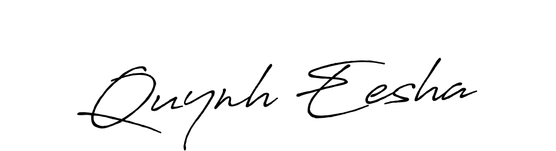 Use a signature maker to create a handwritten signature online. With this signature software, you can design (Antro_Vectra_Bolder) your own signature for name Quynh Eesha. Quynh Eesha signature style 7 images and pictures png