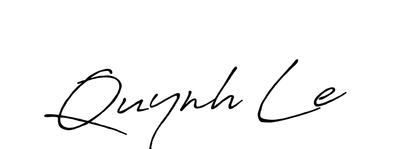 How to make Quynh Le signature? Antro_Vectra_Bolder is a professional autograph style. Create handwritten signature for Quynh Le name. Quynh Le signature style 7 images and pictures png