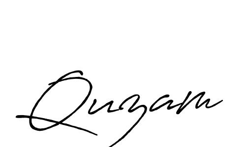 The best way (Antro_Vectra_Bolder) to make a short signature is to pick only two or three words in your name. The name Quzam include a total of six letters. For converting this name. Quzam signature style 7 images and pictures png