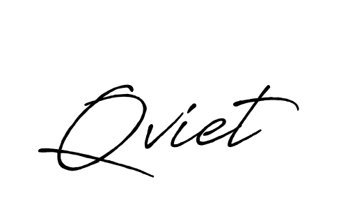 Create a beautiful signature design for name Qviet. With this signature (Antro_Vectra_Bolder) fonts, you can make a handwritten signature for free. Qviet signature style 7 images and pictures png