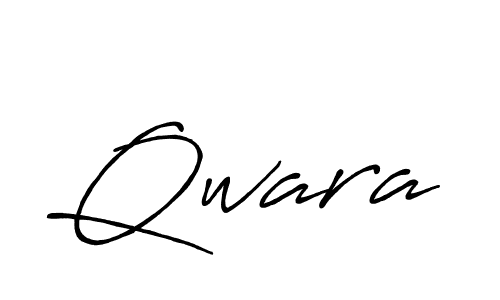 How to make Qwara signature? Antro_Vectra_Bolder is a professional autograph style. Create handwritten signature for Qwara name. Qwara signature style 7 images and pictures png