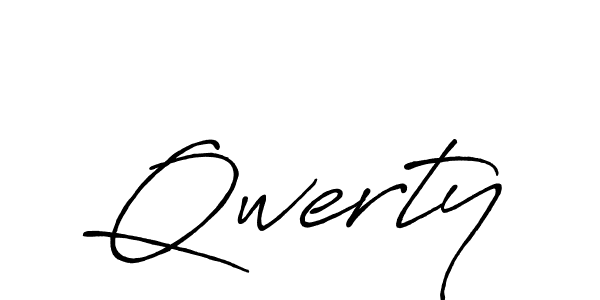 Also we have Qwerty name is the best signature style. Create professional handwritten signature collection using Antro_Vectra_Bolder autograph style. Qwerty signature style 7 images and pictures png