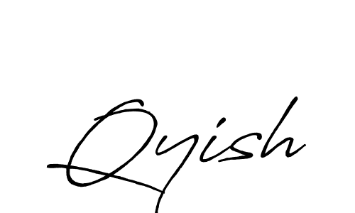 Also we have Qyish name is the best signature style. Create professional handwritten signature collection using Antro_Vectra_Bolder autograph style. Qyish signature style 7 images and pictures png