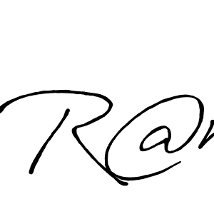 Create a beautiful signature design for name R@n. With this signature (Antro_Vectra_Bolder) fonts, you can make a handwritten signature for free. R@n signature style 7 images and pictures png
