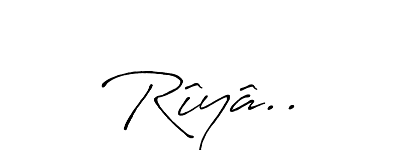 It looks lik you need a new signature style for name Rîyâ... Design unique handwritten (Antro_Vectra_Bolder) signature with our free signature maker in just a few clicks. Rîyâ.. signature style 7 images and pictures png