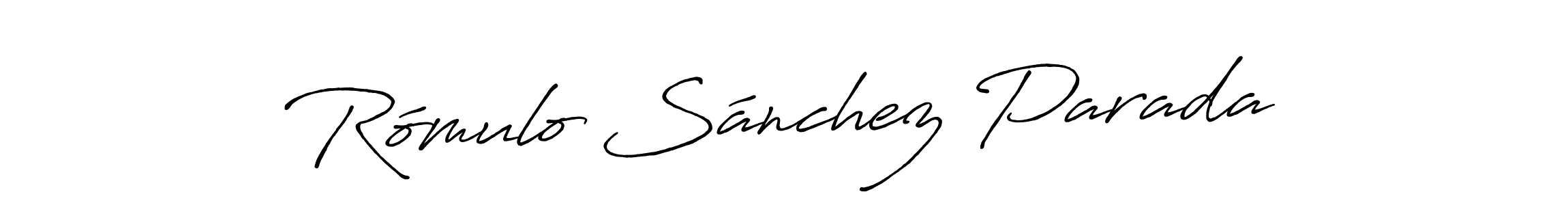 Best and Professional Signature Style for Rómulo Sánchez Parada. Antro_Vectra_Bolder Best Signature Style Collection. Rómulo Sánchez Parada signature style 7 images and pictures png