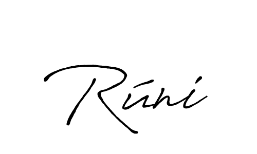 Design your own signature with our free online signature maker. With this signature software, you can create a handwritten (Antro_Vectra_Bolder) signature for name Rúni. Rúni signature style 7 images and pictures png