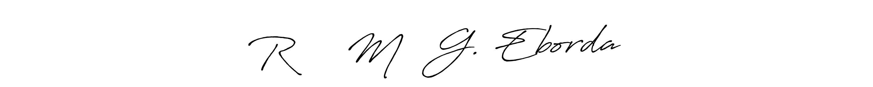 Antro_Vectra_Bolder is a professional signature style that is perfect for those who want to add a touch of class to their signature. It is also a great choice for those who want to make their signature more unique. Get Rɪᴢᴢᴀ Mᴀᴇ G. Eborda name to fancy signature for free. Rɪᴢᴢᴀ Mᴀᴇ G. Eborda signature style 7 images and pictures png