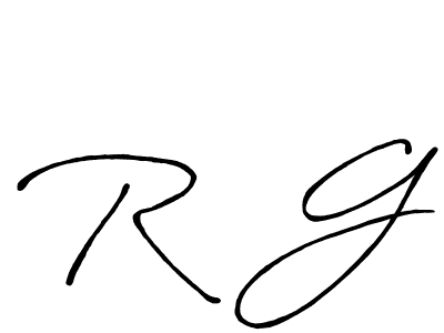 Make a beautiful signature design for name R  G. Use this online signature maker to create a handwritten signature for free. R  G signature style 7 images and pictures png