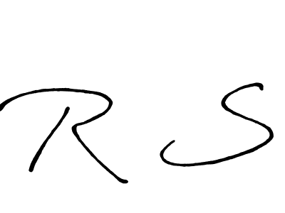 Also You can easily find your signature by using the search form. We will create R  S name handwritten signature images for you free of cost using Antro_Vectra_Bolder sign style. R  S signature style 7 images and pictures png