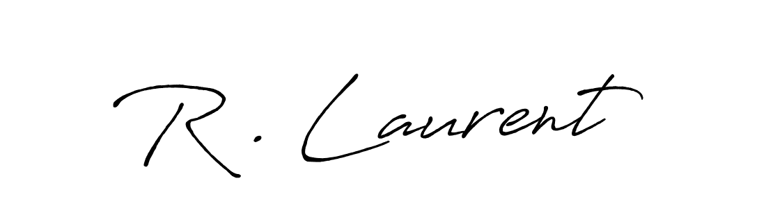 Create a beautiful signature design for name R . Laurent. With this signature (Antro_Vectra_Bolder) fonts, you can make a handwritten signature for free. R . Laurent signature style 7 images and pictures png